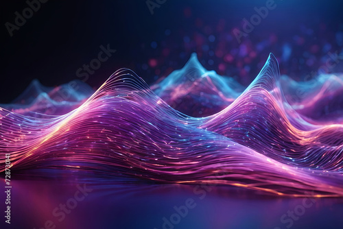 Computer Generated Image of a Light Wave photo