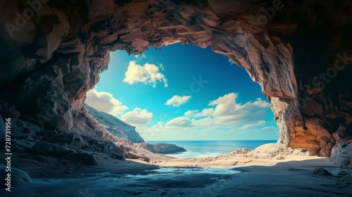 beautiful hidden cave with good lighting