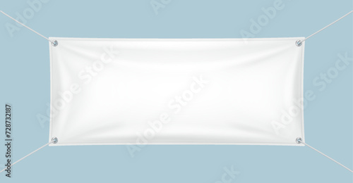 Blank horizontal banners realistic vector illustration set