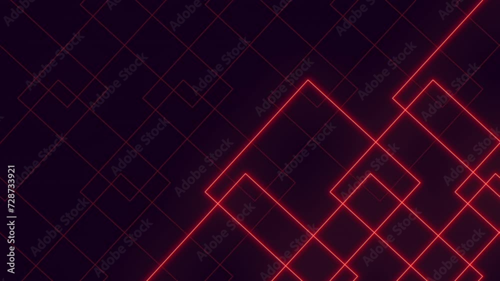A glowing red triangle emerges from a black background in this image ...