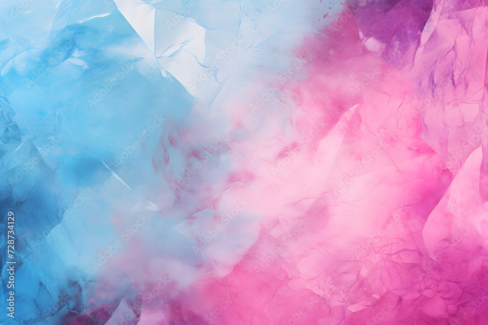 Abstract Radiance Pink Blue Shiny Smoke Clouds