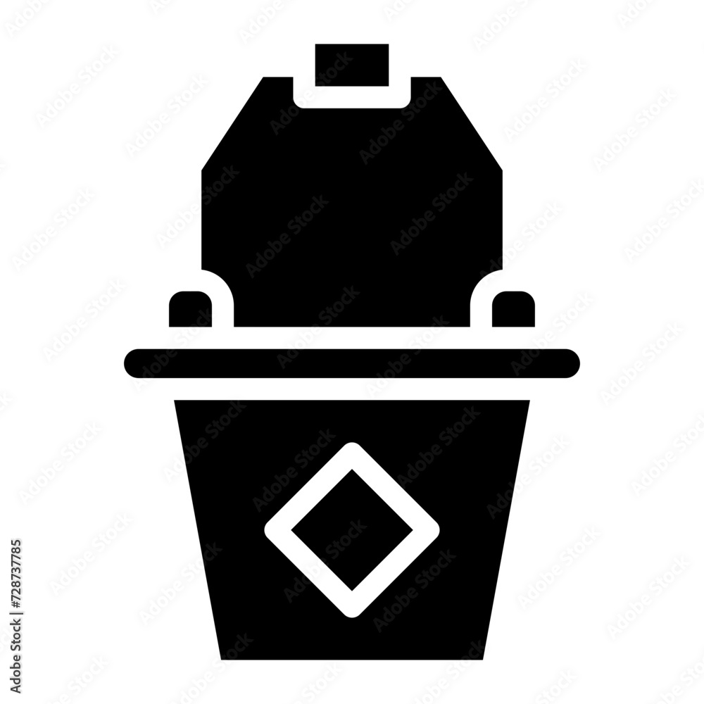 bucket glyph icon bucket glyph icon