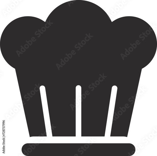 Cook Hat Line Icon chef hat logo and icon vector design template
