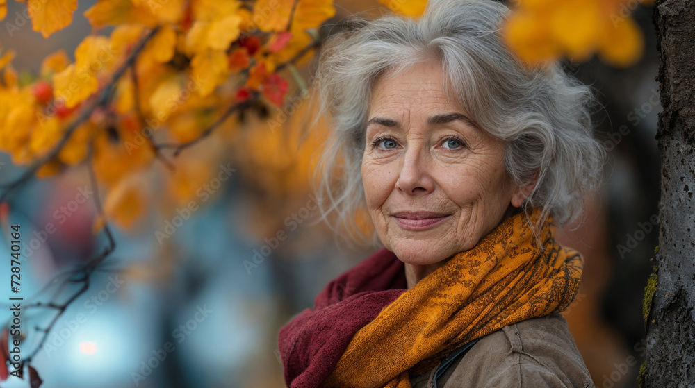 Portrait of a senior lady Portrait of a senior lady