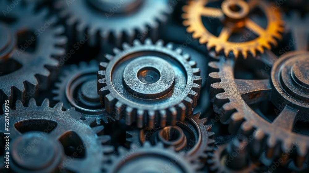 A close-up of gears and cogs, symbolizing the seamless machinery of innovation A close-up of gears and cogs, symbolizing the seamless machinery of innovation