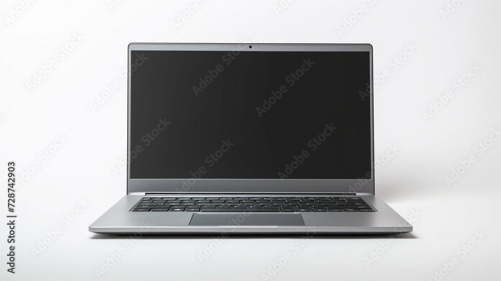 black laptop isolated on white background black laptop isolated on white background