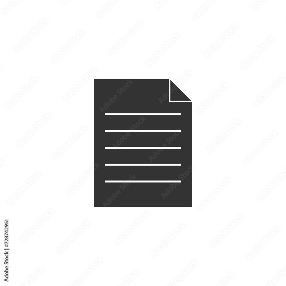 Document icon isolated on transparent background Document icon isolated on transparent background