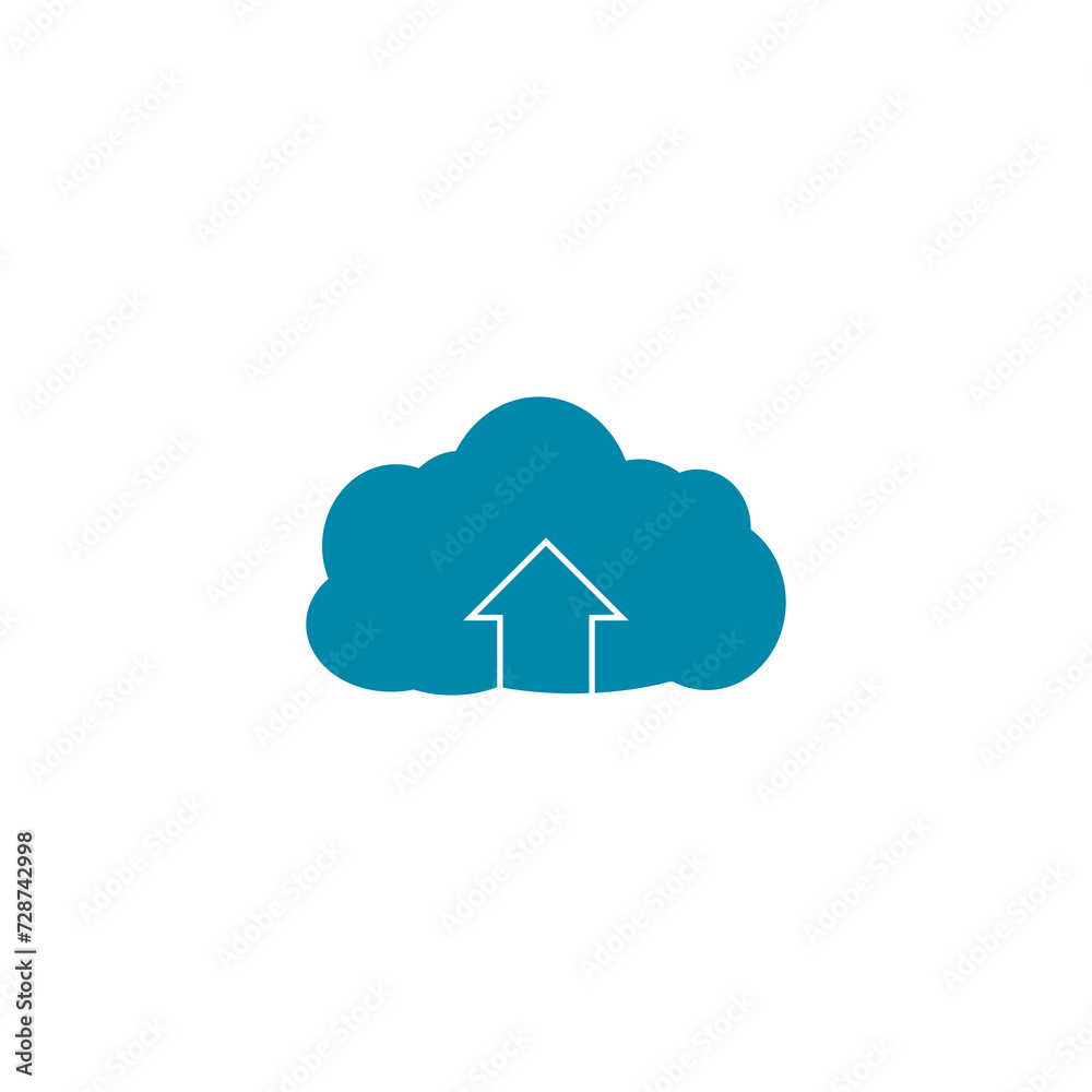 Upload, Download from cloud icon isolated on transparent background Upload, Download from cloud icon isolated on transparent background