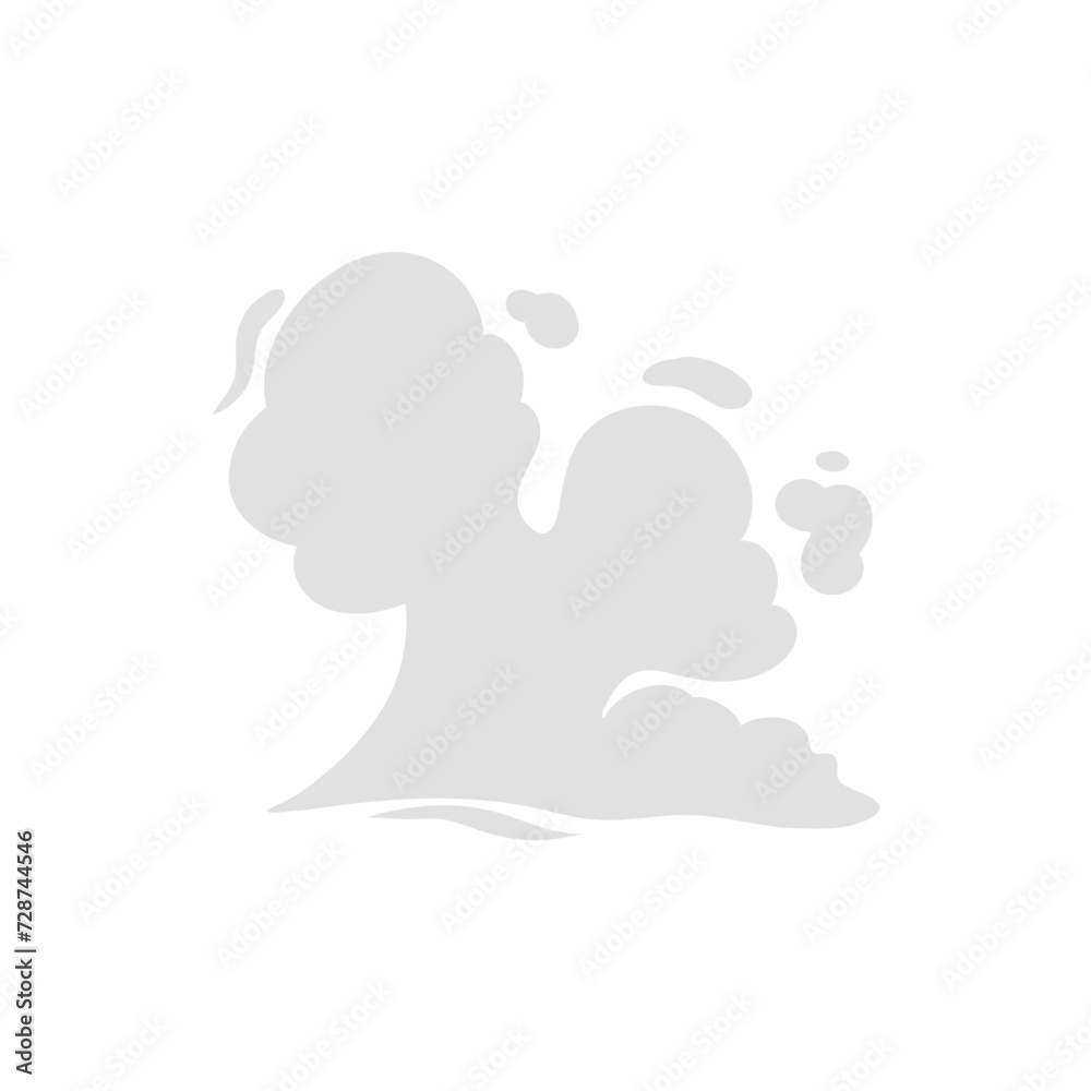 Cartoon smoke cloud