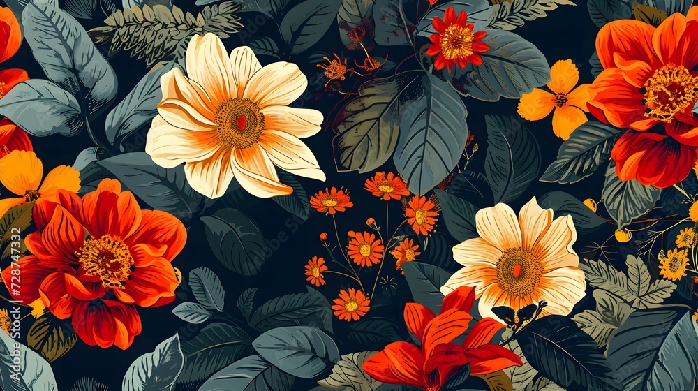Intricate Floral seamless pattern Intricate Floral seamless pattern