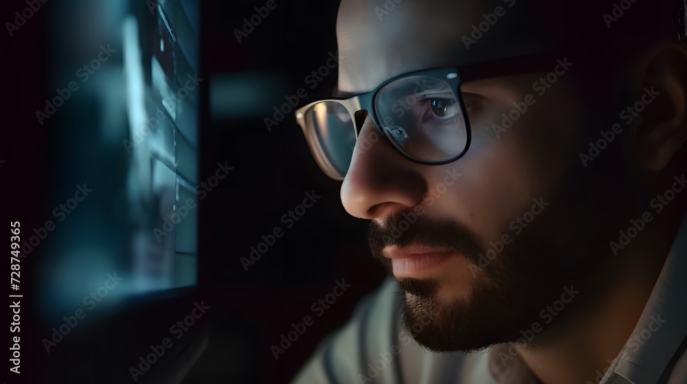 successful man's focused expression successful man's focused expression