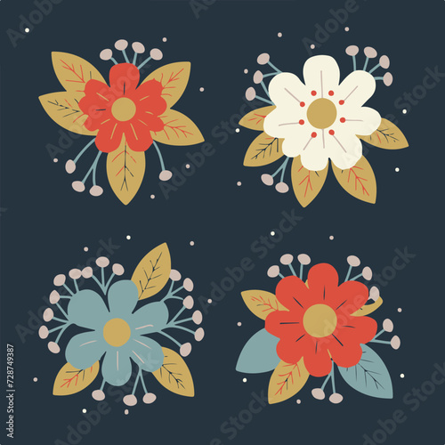 Flora Frolic: Playful Flowers in a Natural Habitat
