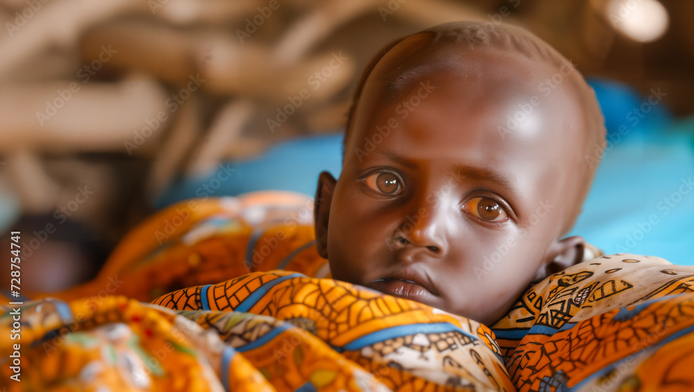 A child in Ethiopia suffers from malaria as disease spread shifts with ...