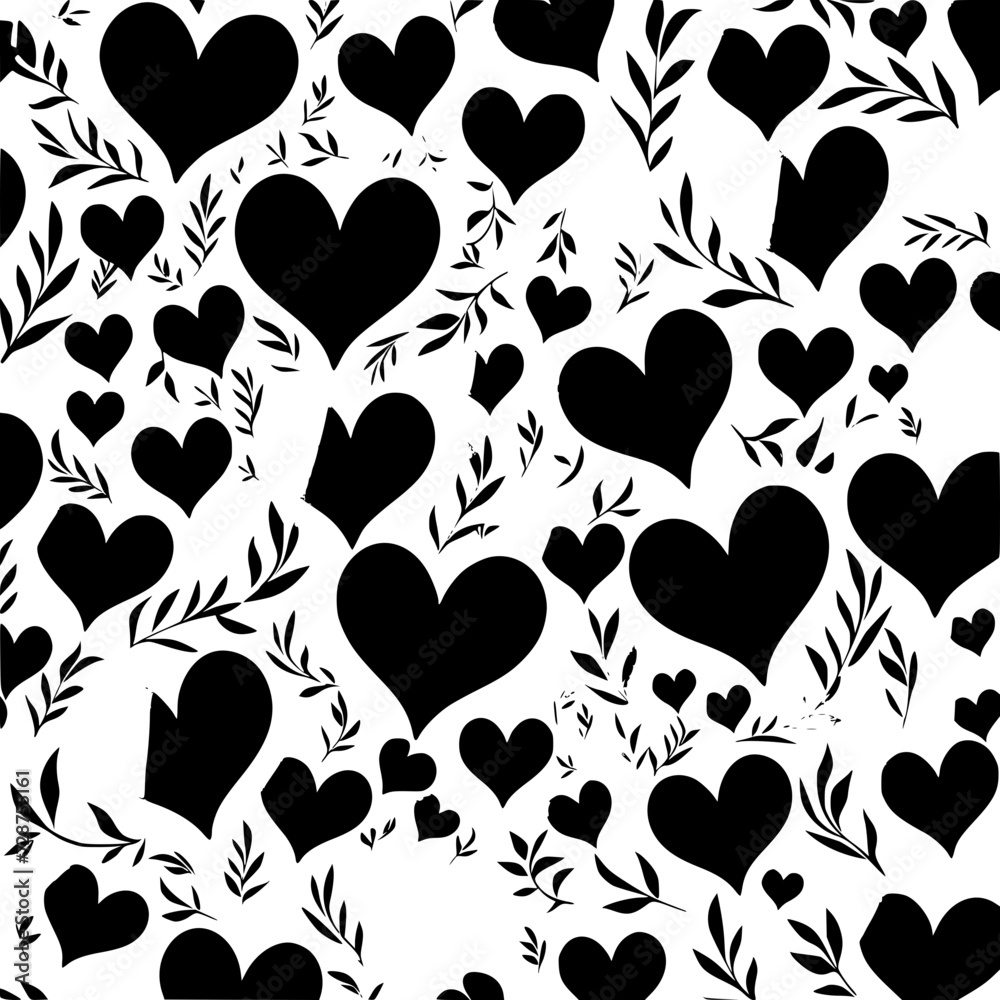 Fototapeta premium valentine day, valentine clipart, valentine day cliparts, heart, love, pattern, valentine, seamless, vector, design, illustration, art, hearts, symbol, day, wallpaper, shape, pink, card, texture,
