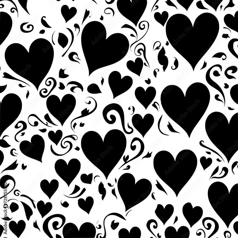 Fototapeta premium valentine day, valentine clipart, valentine day cliparts, heart, love, pattern, valentine, seamless, vector, design, illustration, art, hearts, symbol, day, wallpaper, shape, pink, card, texture, 