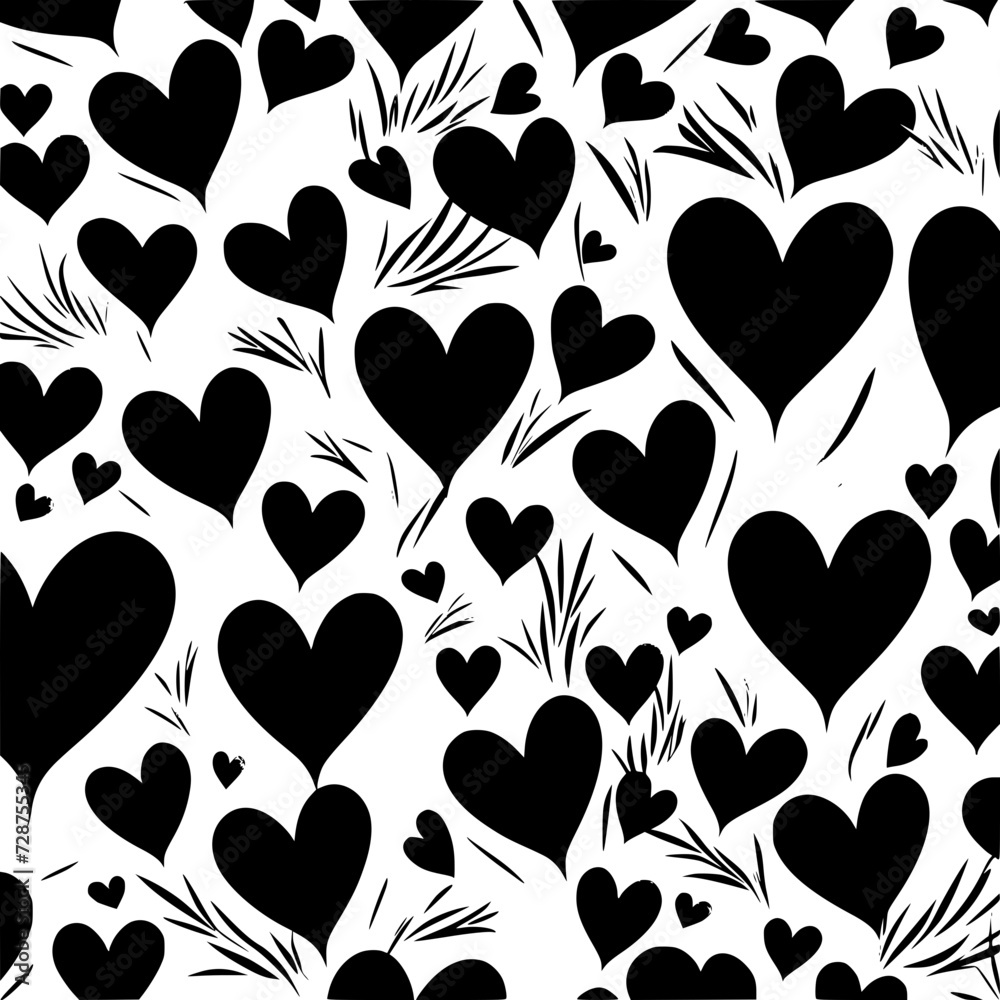 Fototapeta premium valentine day, valentine clipart, valentine day cliparts, heart, love, pattern, valentine, seamless, vector, design, illustration, art, hearts, symbol, day, wallpaper, shape, pink, card, texture, 