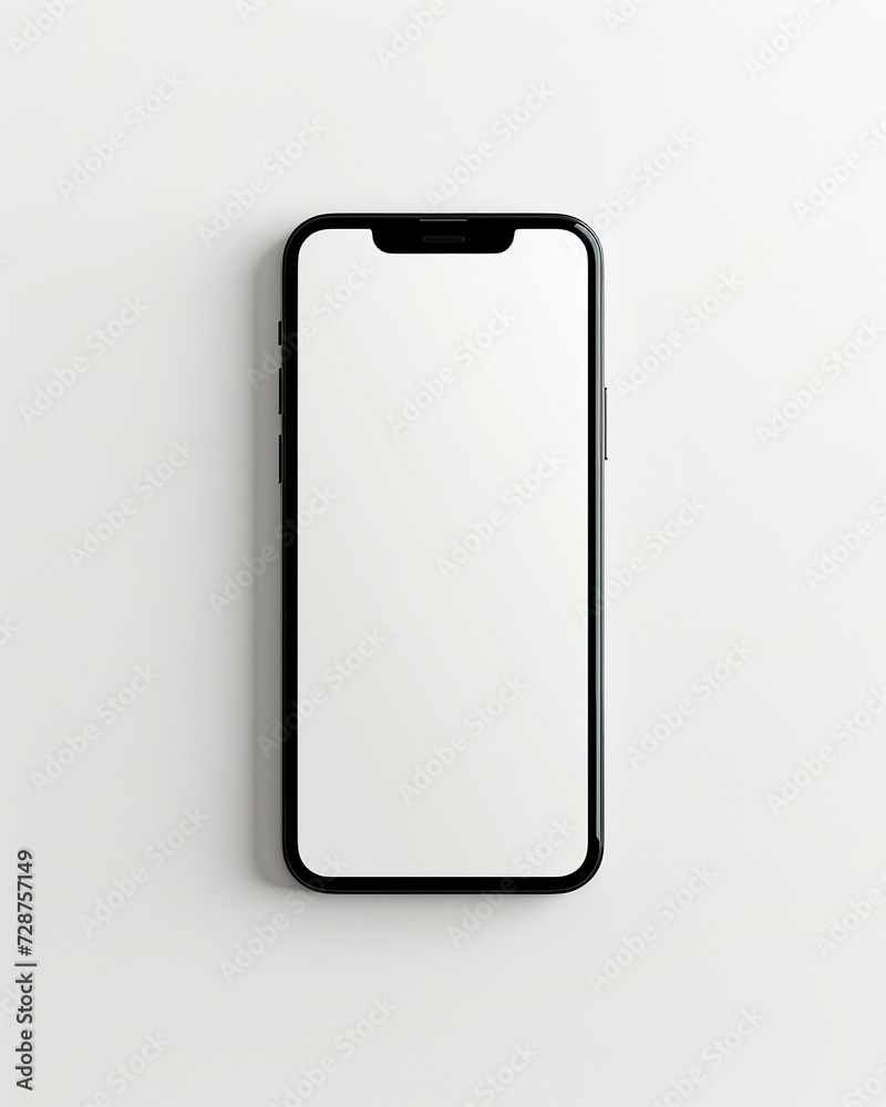 Blank White Phone Mockup - Hand Edited Blank White Phone Mockup - Hand Edited