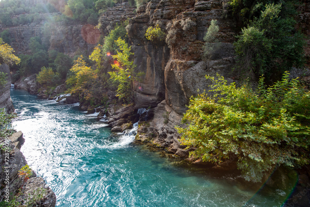 Antalya - Turkey. May 01, 2017. Koprulu Canyon, Manavgat, Antalya - Turkey. Antalya - Turkey. May 01, 2017. Koprulu Canyon, Manavgat, Antalya - Turkey.