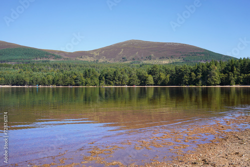 Loch Morlich and Glenmore forest in the Scottish highlands	 photo