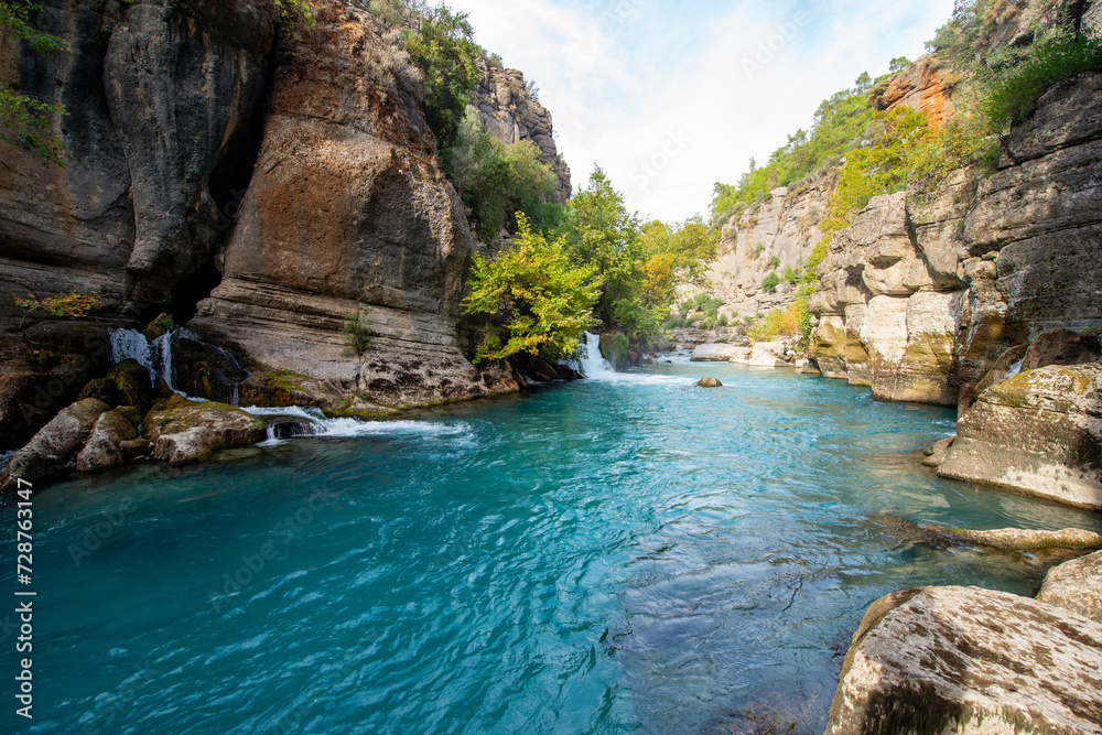 Naklejka premium Antalya - Turkey.. Koprulu Canyon, Manavgat, Antalya - Turkey.