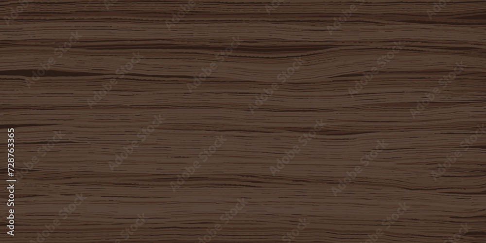 Uniform dark walnut wooden texture with horizontal veins. Vector wood background. Lining boards wall. Dried planks. Wood gray brown swatch. Uniform dark walnut wooden texture with horizontal veins. Vector wood background. Lining boards wall. Dried planks. Wood gray brown swatch.