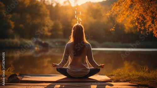 A person engaging in a peaceful meditation session after a vigorous workout