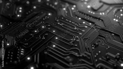A monochromatic circuitry design, exuding a minimalist and sophisticated allure