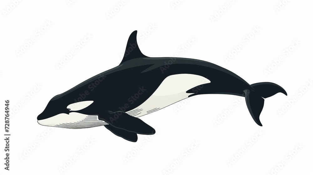 Killer whale black and white. Killer whale black and white.