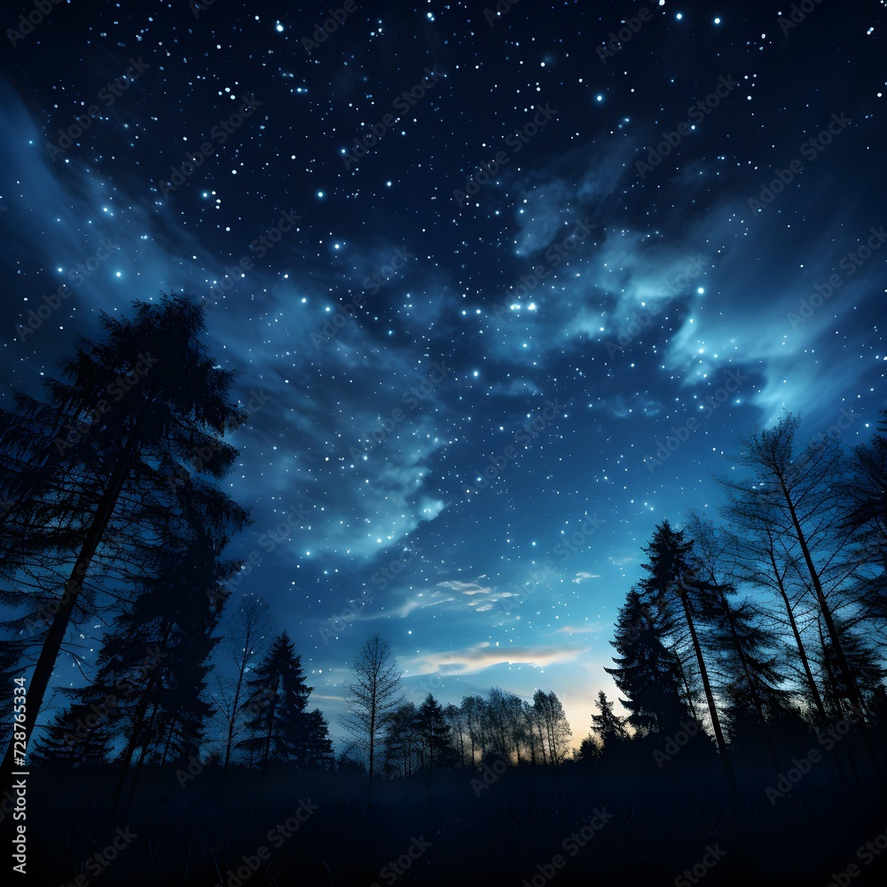 Night sky with stars