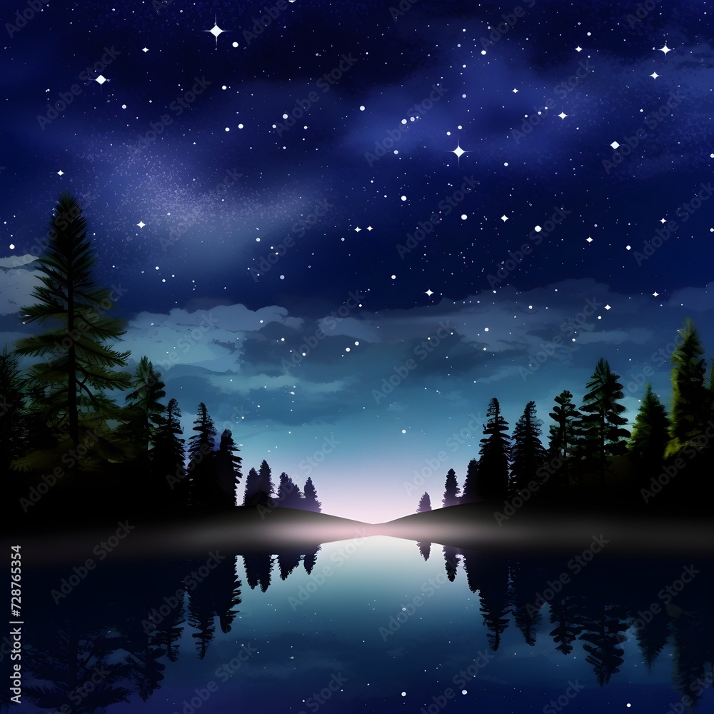 Night sky with stars Night sky with stars