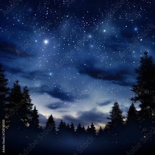 Night sky with stars