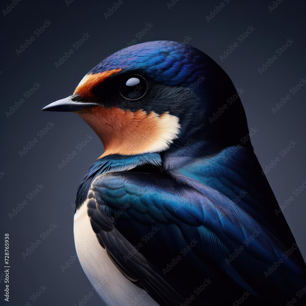 Elegant swallow bird, bird seagull Swallow, Barn swallow (Hirundo rustica), Wildlife, Schwalbenvogel, глотать птицу, golondrina.