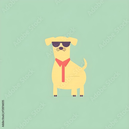 Dog minimal style background wallpaper photo