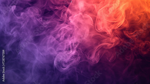 Colorful abstract smoke background with a blend of red, blue, and purple hues for design concepts, wallpapers, or presentations.