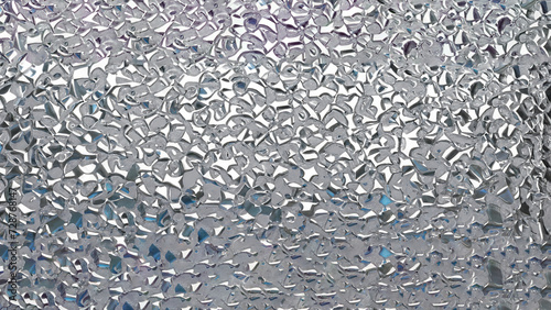metallic texture with a wet shine. Metallic waves of silver color. Modern background