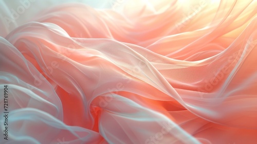 An ethereal backdrop with soft, swirling patterns, reminiscent of a gentle ev...