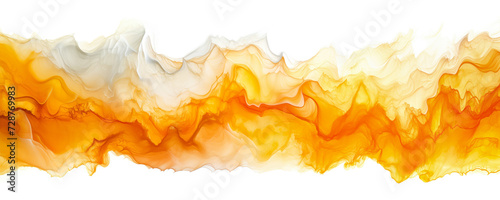 Abstract orange color waves background. Generative AI