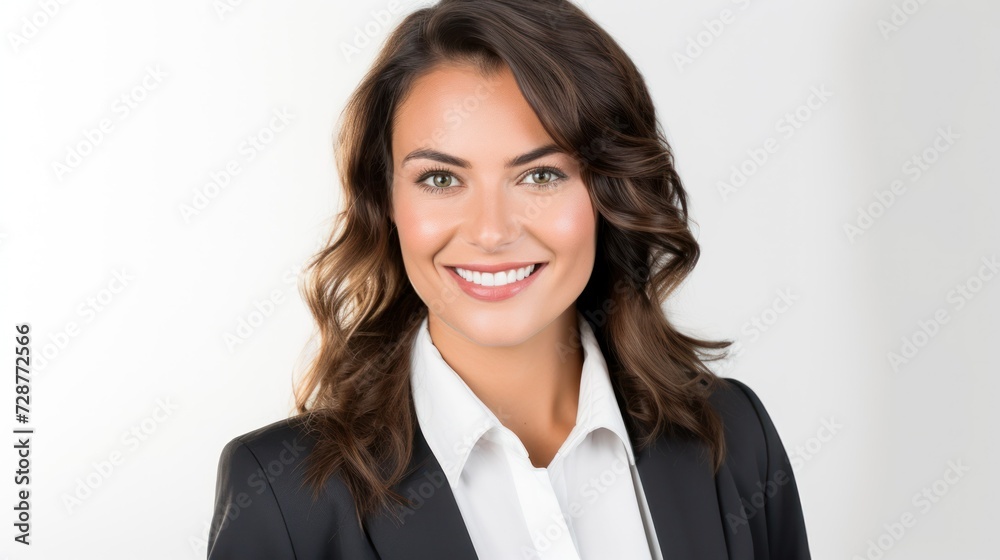 portrait of a businesswoman, smiling, dressed in brazer portrait of a businesswoman, smiling, dressed in brazer