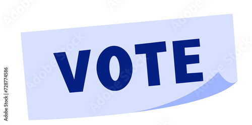 Sticker vector. Election concept. Voting campaign	
