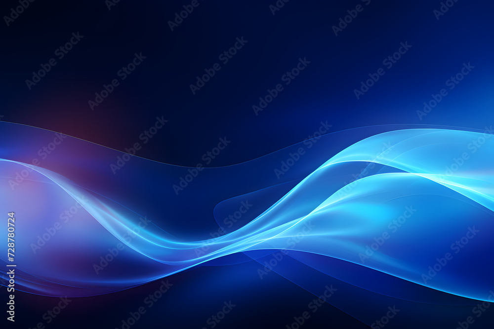 Naklejka premium Tech Artistry Beautiful Abstract Waves