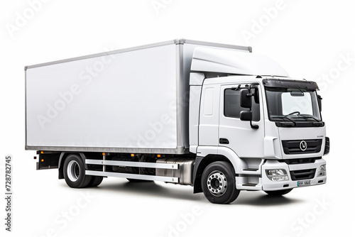 truck isolated on white