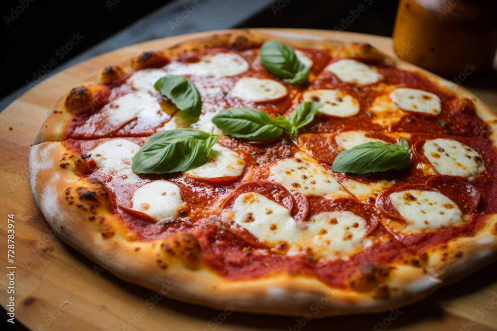 pizza with salami pizza with salami