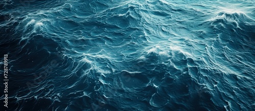 Beautiful view blue sea water surface. AI generated image © saifur