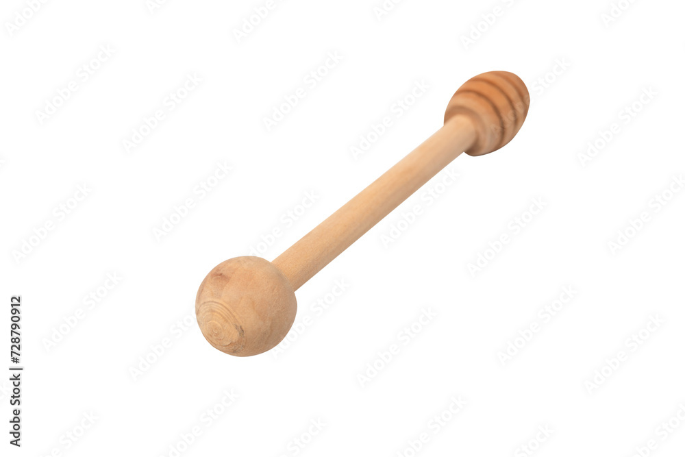Honey dipper isolated on a white background.