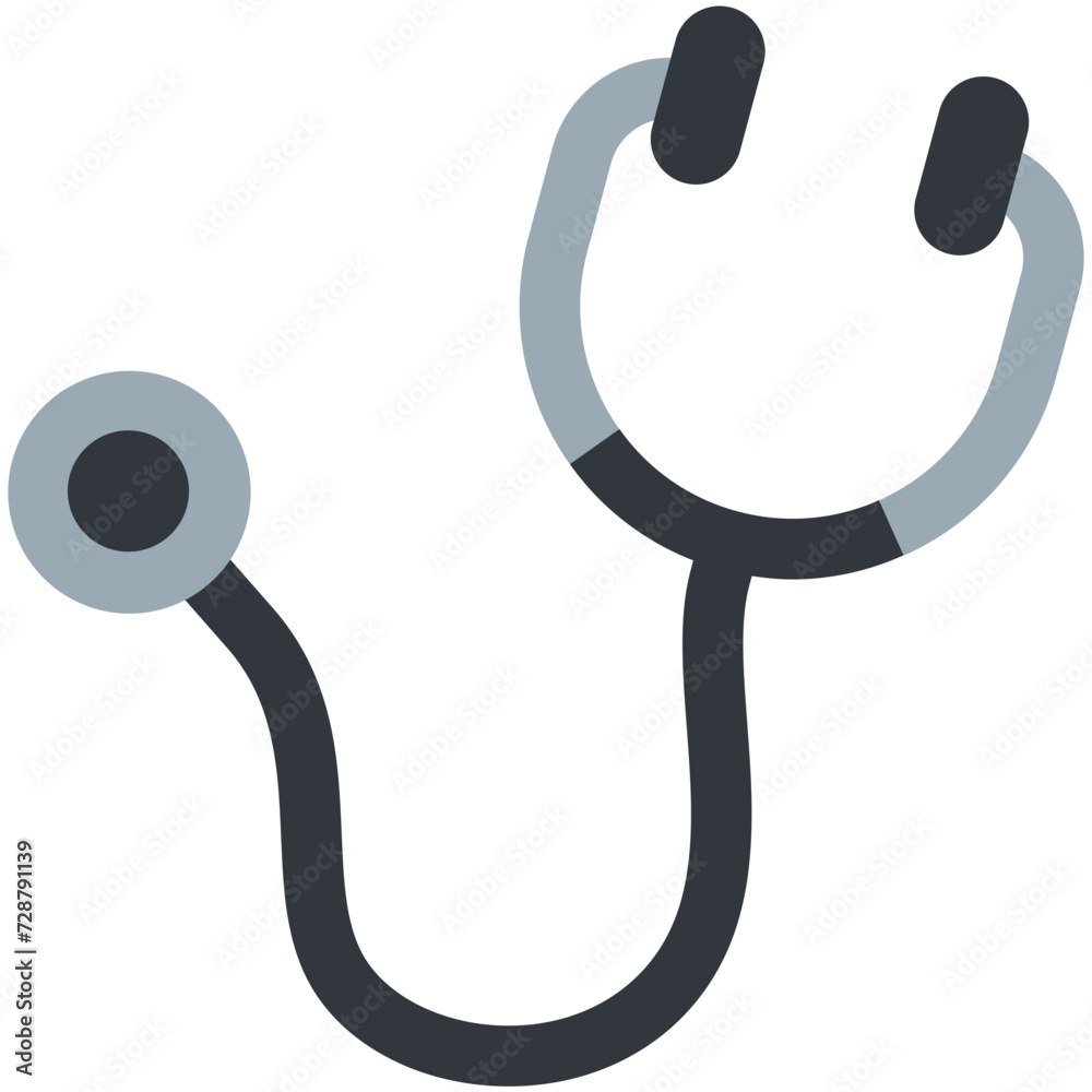 stethoscope icon on white background