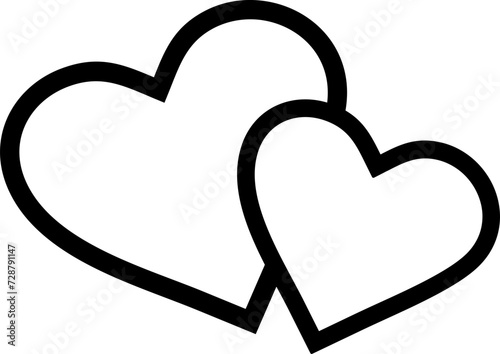 heart icon isolated on a white background 