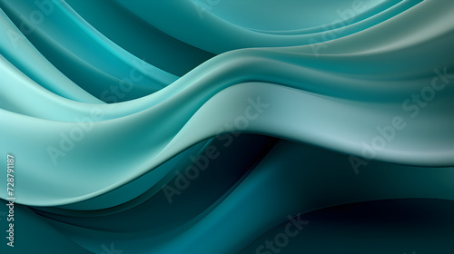 Blurred neon lights background Pro Photo,, Light green background Curve and wavy glass texture