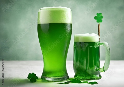 Patrick's day traditional green beer 