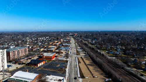 Area view of Lombard, Illinois