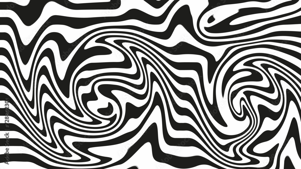 Zebra textile black and white background wallpaper pattern. Abstract background black and white line pattern shapes